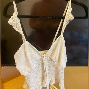 White tank top, super cute :)